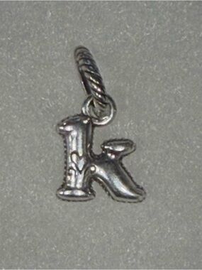 💙 BRIGHTON Silver Letter K Pendant Charm